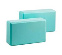harayaa 2 Pezzi Blocchi Supporti per Equilibrio Accessori per Allenamento Cubi Ad Alta Densità per Approfondire Le Posizioni Adatti per Pratica di Stabil, Azzurro