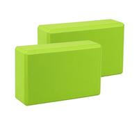 harayaa 2 Pezzi Blocchi Supporti per Equilibrio Accessori per Allenamento Cubi Ad Alta Densità per Approfondire Le Posizioni Adatti per Pratica di Stabil, Verde
