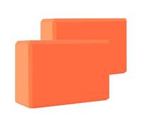 harayaa 2 Pezzi Blocchi Supporti per Equilibrio Accessori per Allenamento Cubi Ad Alta Densità per Approfondire Le Posizioni Adatti per Pratica di Stabil, Orangina