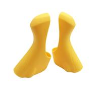 harayaa 2 Pezzi Coprileve Freno Bicicletta Copricambio Protettivi Modello ST Silicone Antiscivolo Adatto per L'esercizio E tra, Giallo