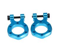 harayaa 2 Pezzi Gancio di Traino per Auto RC, Gancio di Traino per rimorchio rampicante in Metallo, Accessorio per Modelli di Auto da Corsa in Scala 1/10, Azzurro