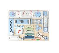 harayaa 2 Pezzi Tavola Sensoriale Didattico, | Sviluppo Motorio Fine, Busy Board, Resistente, Busy Board in Legno, per Casa, Asilo Nido, , Bambini