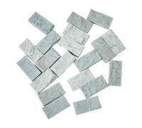 harayaa 20 Pezzi Mini mattoncini per casa delle Bambole, pavimentazione, Costruzione, Modello Versatile, Kit di Mattoni in Pietra, Robusto, 1/35, L