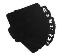 harayaa 26 divisori per schede indice, separatori alfabetici neri, guide per schede indice per documenti domestici da scaffale