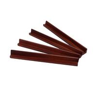 harayaa 4 Pezzi Porta Tessere Mahjong Vassoi in Legno Supporti per Gioco Rastrelliere Stabili in Legno per Organizzare Le Tessere Adatto per Serate di Gioco, 230x20mm