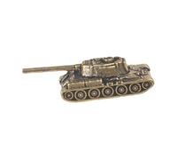 harayaa 4X Modello di carro Armato in Ottone, Modello di Opera d'Arte Decorativa, Veicolo a Ruote in Miniatura retrò Tea Pet per scrivania della Sala