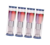 harayaa 4x Pennello per polvere per unghie, Pennello per parrucchiere Pennello per nail art, Pennello per trucco Pennello per lo styling dei capelli per, Multi B