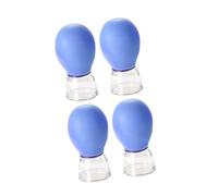 harayaa 4x Set di coppette per il viso, coppette per massaggio, aspirazione sottovuoto, per, set per la terapia con coppettazione domestica, Blu