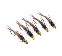 harayaa 5 Pezzi di Esche Artificiali per Mosche di Pietra Realistiche con Amo da Pesca, Esche Artificiali Rigide per Salmone, Pesce Persico, Pesce GAT