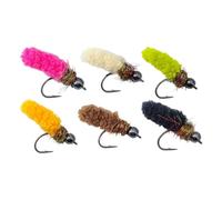 harayaa 6 Esche da Pesca a Mosca, Esche da Pesca per Testa di Rame, Lucioperca, Crappie, Pesce Persico