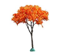 harayaa Albero di ciliegio Artificiale in Miniatura, Modello di Albero di Fiori, centrotavola Carino, Fai da Te, Tavolo di Sabbia, Artigianato per Interni ed, Orangina, 10 Cm