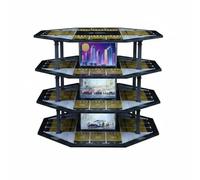 harayaa Architettonica Modello Parcheggio Diorama Garage Parcheggio Struttura Multilivello Scena Stradale Miniatura Materiale, Parcheggio A Torre Ottagonale MO922008 Modello 02