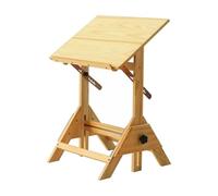 harayaa Banco di Lavoro per Disegnatori con Altezza Regolabile E Piano Inclinabile in Legno Massello per Esercitazioni Artistiche, 45x60cm