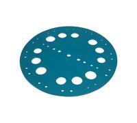 harayaa Base Subacquea Piastra Foro Disco Tondo Piatto Alluminio Resistente con Fori per Ridurre La Resistenza E Ancoraggio Stabile Adatta per Linee Guida di, Blu