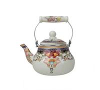 harayaa Bollitore in Smalto per Teiera con Filtro Integrato da in Ceramica per Tè E con Manico Curvo E Capacità Generosa atto per Piano a Induzione E per Regalo, Del Tesoro