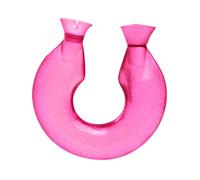 harayaa Borsa per Acqua Calda Da Utilizzare sul Collo, Design Portatile con Tappo a Vite in PVC, Capacità di 1400 Ml, Rosa