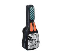 harayaa Borsa per Basso Elettrico Borsa Professionale a 3 Tasche Borsa per Spettacoli Teatrali Doppia Tracolla Regolabile Borsa Imbottita Antipolvere con Dopp