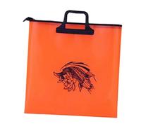 harayaa Borsa Pesatura Pesce Eva con Manico Solido Chiusura Ermetica Cuciture Saldate Impermeabile Adatta a Pesca Sportiva Escursioni Magazzinaggio, Orangina