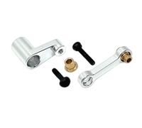 harayaa Braccio Servo RC 28T Accessorio Ad Alte Prestazioni, Robusto, Professionale, Durevole, Asta di Sterzo in Alluminio per 1:24 244016, Argento