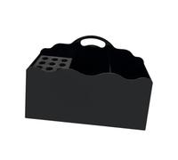 harayaa Cacciatore di acconciature a slot cesoie bloccano rack per supporto per forbici portatili leggero di grande capacità per pettini e forbici, Nero
