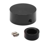 harayaa Cappuccio per pulsante del pedale per chitarra, cappuccio per pin degli effetti, robusto con viti e chiave, antiscivolo, pratico interruttore Stomp, Copertina Nera