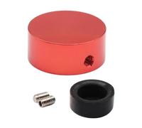 harayaa Cappuccio per pulsante del pedale per chitarra, cappuccio per pin degli effetti, robusto con viti e chiave, antiscivolo, pratico interruttore Stomp, Copertina Rossa