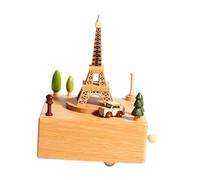 harayaa Carillon in legno fatto a mano, custodia musicale, decorazione per la casa, ornamento classico, suona una canzone per fidanzate, amiche, ragazze,