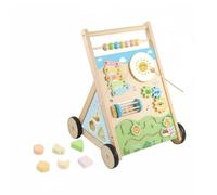 harayaa Carrello Bambini Spingibile Attività Multifunzione Centro Gioco Musicale con Elementi Interattivi Adatto a Sviluppo Coordinazione Infantile Uso Domestico, Stile B