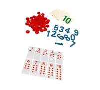 harayaa Carte E Contatori per Imparare a Contare I Numeri - Gioco di Matematica per Bambini - Carte Cognitive per La Scuola, Stile b