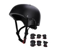 harayaa Casco con Set di Protezioni per Ginocchia Gomiti e Polsi Regolabile Kit Protezione con Casco e Protezioni Articolari per Snowboard