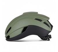 harayaa Casco da Ciclismo Casco Bici Road Mountain Caschetto Bicicletta Protezione Testa Resistente Schiuma Antiurto Ventilazione Ampia Regolazione Posteriore, Verde Militare Opaco, L