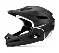 harayaa Casco da Ciclismo Modularità Protezione Leggerezza Ventilazione con Struttura Convertibile a Copertura Paravento Rimovibile Adatto a Mountain Biking Competizione Trail Outdoor, Titanio Nero