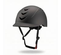 harayaa Casco Equestre Casco da Equitazione Protezione Testa Casco per Cavallo Casco da Cavaliere con Cinturino Regolabile E Prese d'Aria Calotta Dura PC, Titanio, L 58-62CM
