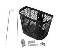 harayaa Cestino Anteriore per Bicicletta, Contenitore per riporre Il Cestino della Bicicletta per Il Manubrio, Bicicletta Pieghevole da Viaggio, Nero