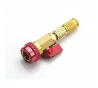 harayaa Chiave per Valvola Auto Chiave Port Core Climatizzatore Utensile Rimozione Sostituzione Valvola Set Accessori R134a Impugnatura Zigrinata Parti in, Rosso, Alta Pressione