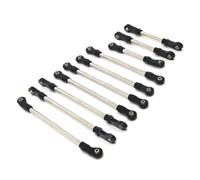 harayaa Children Electric Vehicle Set Aste Tiranti Rc Barra Sterzo Ammortizzatore Lunghezza Regolabile Alberi Metallici Terminali Torniti Sostituzione, Nero