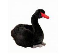 harayaa Cigno di Peluche Leggero Soffice, Peluche a Forma di Cigno, per Area Giochi, Angolo Lettura, Nero