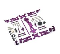 harayaa Componenti Industriali Kit RC di Controllo Assi CVD Ingranaggi Alberi Metallo Compatibile con Wltoys 1/14 144001 144010 144002 Adatto per Riparazione Messa a Punto Uso Quotidiano, Viola