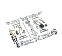 harayaa Componenti Industriali Kit RC di Controllo Assi CVD Ingranaggi Alberi Metallo Compatibile con Wltoys 1/14 144001 144010 144002 Adatto per Riparazione Messa a Punto Uso Quotidiano, Argento