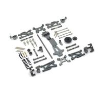 harayaa Componenti Industriali Kit RC di Controllo Assi CVD Ingranaggi Alberi Metallo Compatibile con Wltoys 1/14 144001 144010 144002 Adatto per Riparazione Messa a Punto Uso Quotidiano, Titanio