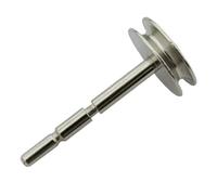 harayaa Componenti Meccanismo Musicale Albero Trasmissione Asse Movimento Ingranaggio Ricambio Metallo Rettificato Resistente Adatto a Riparazione Carillon, 3-34mm, Threaded W Pulley