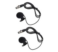 harayaa Confezione Microfoni clip de solapa clip de solapa XLR a four pin, Microfono Da Intervista