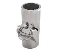 harayaa Connettore Tubo Marino per Aste Bandiere in Acciaio Inox Raccordo Girevole Pieghevole per Tubi Raccordo per Hardware di Barca Adatto a Fissaggio Coper, 25mm