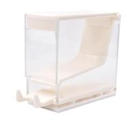 harayaa Contenitore dispenser per rotoli, trasparente, antipolvere, facile da usare, organizer per rotoli per laboratorio, uso domestico, bancone, tavolo, Bianco