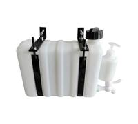 harayaa Contenitore per acqua sospeso bianco, facile da installare, accessorio professionale portatile e versatile per i cantieri edili, Lunghezza 44 Cm