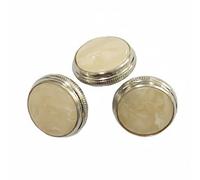 harayaa Coperchio Valvola Tromba Ricambio Valvola Tromba Componenti Strumento Ottone Manutenzione Completa Tenuta Migliorata Azione Fluida Rame Lavorato, Pulsante Dito 3PK