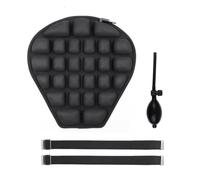 harayaa Coprisella Cuscino Sella Cuscino Sedile Seduta Gonfiabile a Camere Multiple per Sostegno Decompressione Schiena Assorbimento Urti Canaline Respiranti, Black, Water Filled