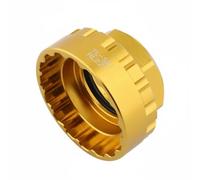 harayaa Crankset Remover Estrattore Guarnitura Chiave Calotta Attrezzo Movimento Centrale in Lega di Alluminio per Fissa 42mm-16t con Stabilità Migliorata, Oro