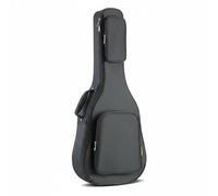 harayaa Custodia Chitarra Borsa Custodia Sacca Astuccio Impermeabile Imbottita Oxford con Tasca Frontale E Tracolle Zaino Adatta a Trasporto Quotidiano Prove, Nero, Nero Lucido, 41 Pollici