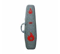 harayaa Custodia Stecca Biliardo Cassa Funebre Borsa Porta Stecca Astuccio Valigetta in Pelle con Rivetti Toppe Fiamma Aspetto Grintoso Capacità per Stecche